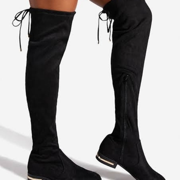 Shoe Dazzle Shoes - Black Machele Over-the-knee Boots